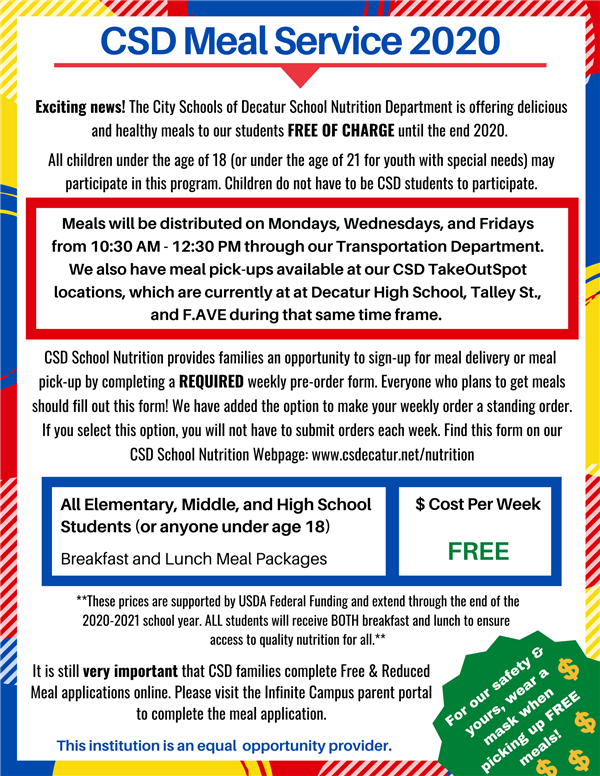 Free Meals Flyer Free Meals Flyer